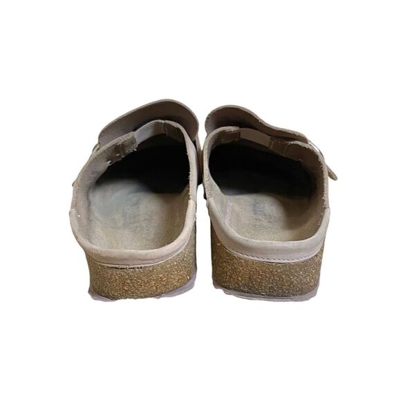 Birkenstock Buckley Lilac Nubuck Leather Slip-On Moccasin Clog Mule Shoes - Picture 7 of 10